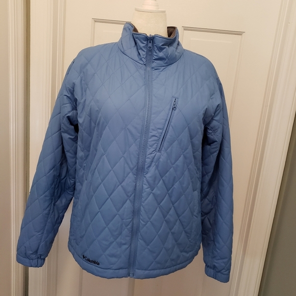 Columbia Blue Quilted Jacket Coat Women's Size XLarge, Casual - Picture 1 of 10